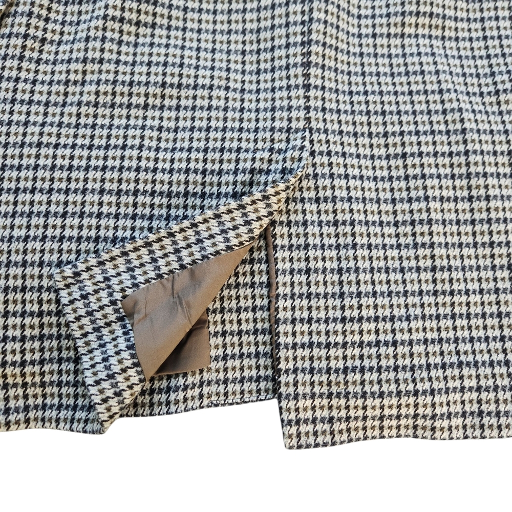 Madewell Oversized Knit Blazer In Houndstooth Womens Size XS Button Up Jacket - Picture 10 of 14